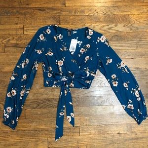 Forever 21 wrap crop top